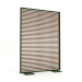 3d model Partition made of artificial wood and aluminum 120x170 (Teak, Bottle green) - preview