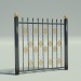 modello 3D Metallo recinzione - anteprima