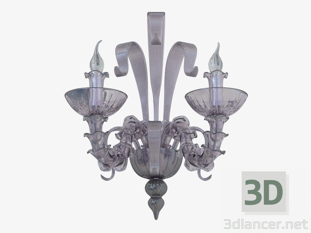 3D Modell Büstenhalter aus Glas (W110188 2violet) - Vorschau