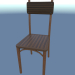 modèle 3D Chaise simple (bois) - preview