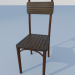 3D Modell Stuhl einfach (Holz) - Vorschau