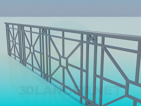 3d model Railings for the bridge - preview 3d model Railings for the bridge - preview