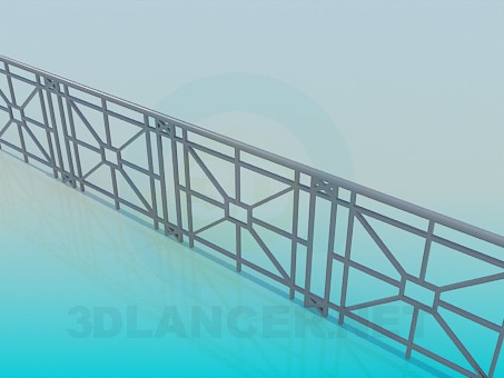 3d model Railings for the bridge - preview 3d model Railings for the bridge - preview