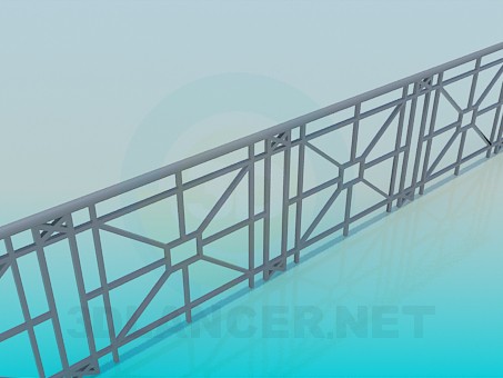3d model Railings for the bridge - preview 3d model Railings for the bridge - preview