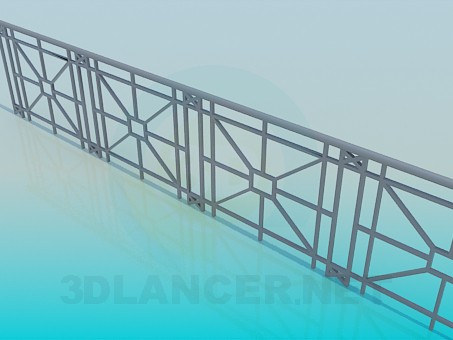 3d model Railings for the bridge - preview 3d model Railings for the bridge - preview