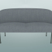 3d model Double sofa Oslo (Fiord 151, Light Gray) - preview