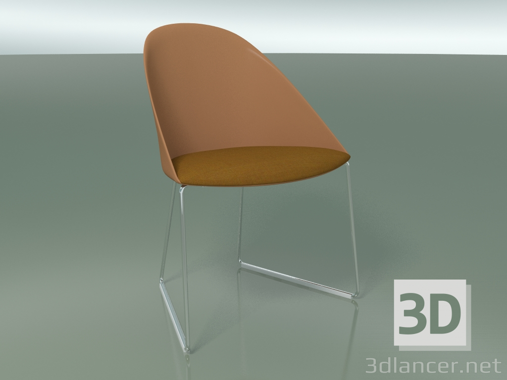 3D modeli Sandalye 2209 (kızakta, yastıkla, CRO, PC00004 polipropilen) - önizleme