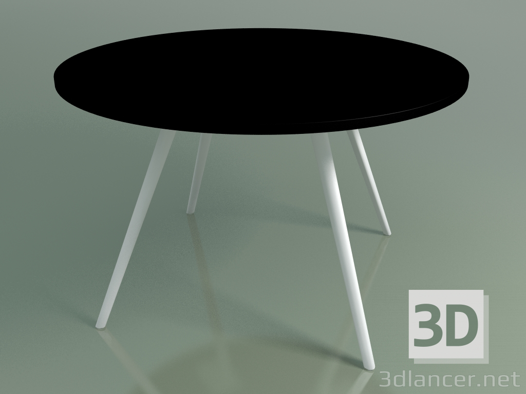 modello 3D Tavolo rotondo 5452 (H 74 - P 119 cm, melamina N02, V12) - anteprima