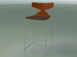 Stackable bar stool 3712 (with cushion, Orange, CRO)