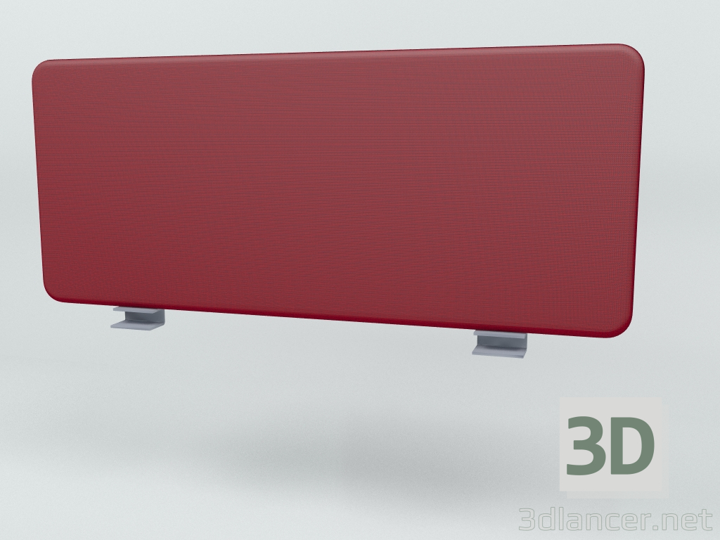 modello 3D Schermo acustico Desk Single Sonic ZUS52 (1190x500) - anteprima