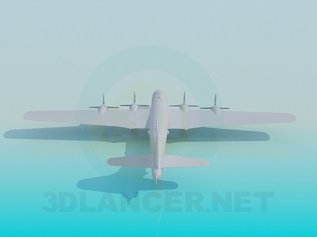 3d модель Військовий літак – превью 3d модель Військовий літак – превью