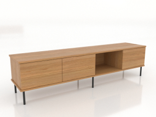3D-Modell "TV-Schrank OPEN 1800 mm (Natureiche)"