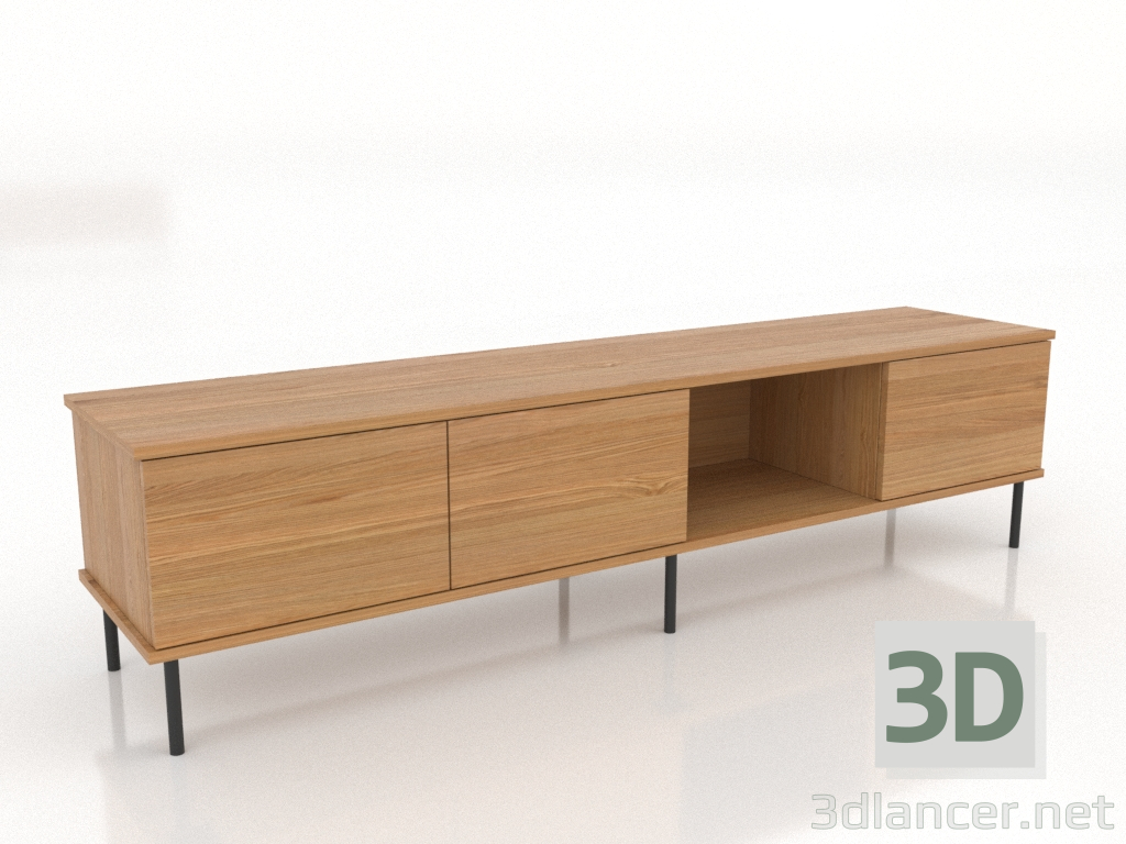 3d model Mueble TV OPEN 1800 mm (roble natural) - vista previa 3d model Mueble TV OPEN 1800 mm (roble natural) - vista previa