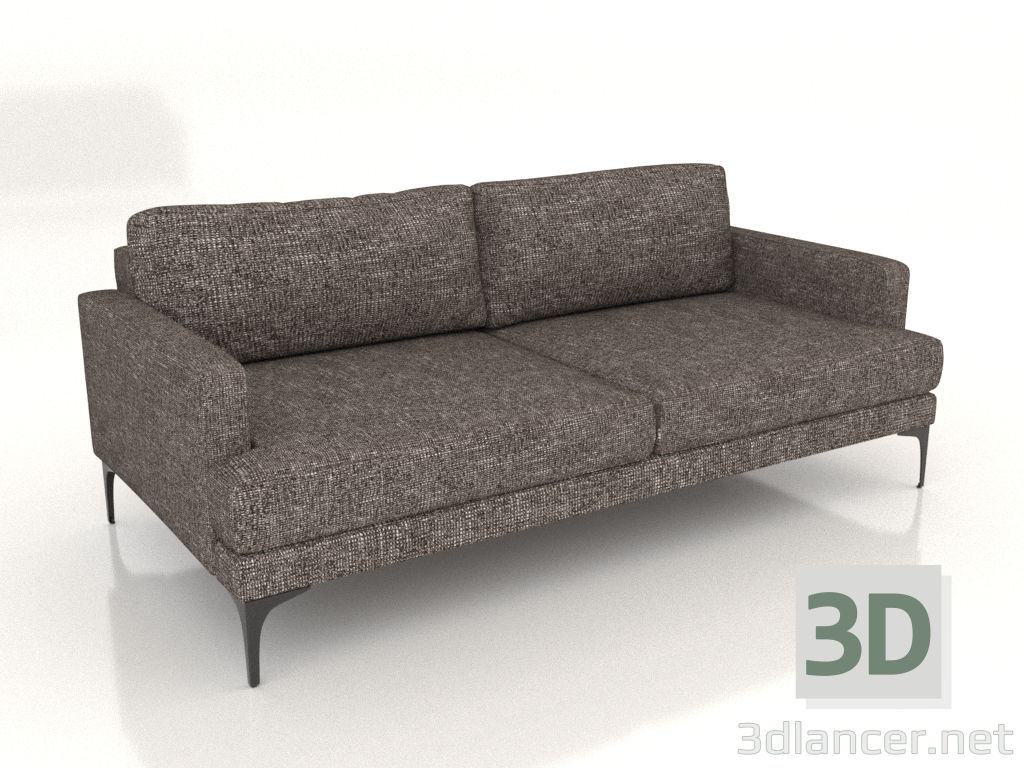 3d модель Диван Фишт 200 см (металлические ножки) – превью