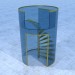 3d model Spiral staircase - preview