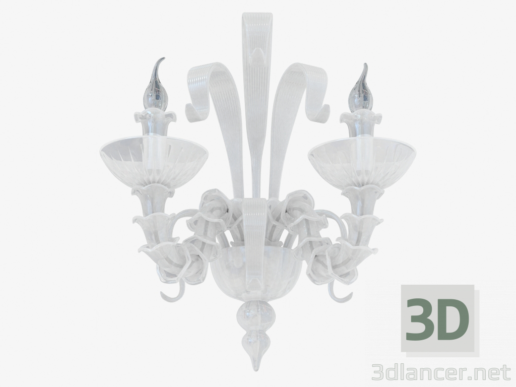 3d model Wall bracket made of glass (W110188 2white) - preview