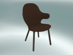 Chair Catch (JH1, 59x58 N 88cm, Smoked oiled oak, Steelcut - 365)