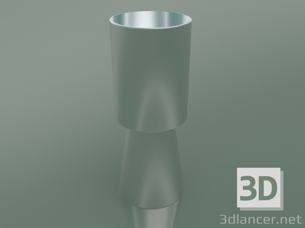 modello 3D Vaso Giravolta - In vaso (Platino) - anteprima