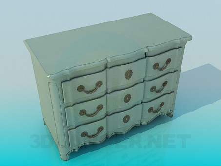 modelo 3D Cajonera - escuchar modelo 3D Cajonera - escuchar