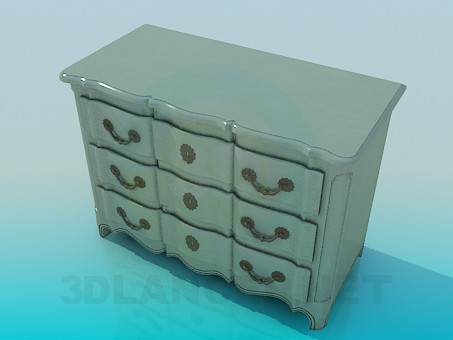 modelo 3D Cajonera - escuchar modelo 3D Cajonera - escuchar