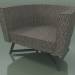 3D Modell Sessel halbkreisförmig (08, grau) - Vorschau