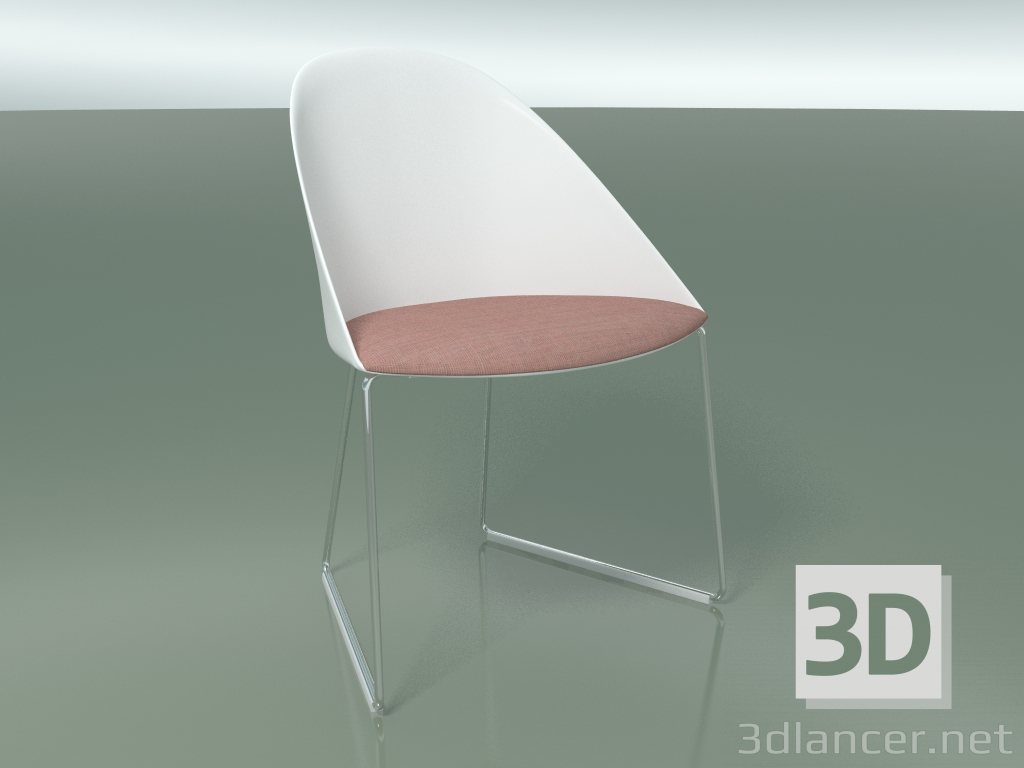 3D modeli Sandalye 2209 (bir kızakta, yastık ile, CRO, PC00001 polipropilen) - önizleme