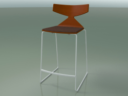 Stackable bar stool 3712 (with cushion, Orange, V12)