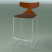 3d model Stackable bar stool 3712 (with cushion, Orange, V12) - preview