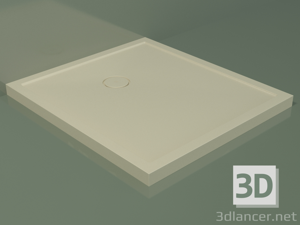 3D modeli Duş teknesi Medio (30UM0140, Bone C39, 90x100 cm) - önizleme