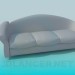 3d model Sofa with headrest - preview