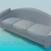 3d model Sofa with headrest - preview