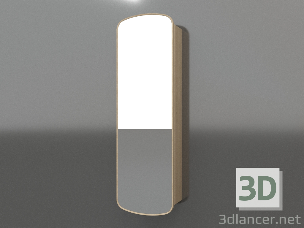 3D Modell Spiegel ZL 17 (460x200x1500, Holz weiß) - Vorschau