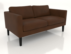 2-Sitzer-Sofa (hohe Beine, Leder)