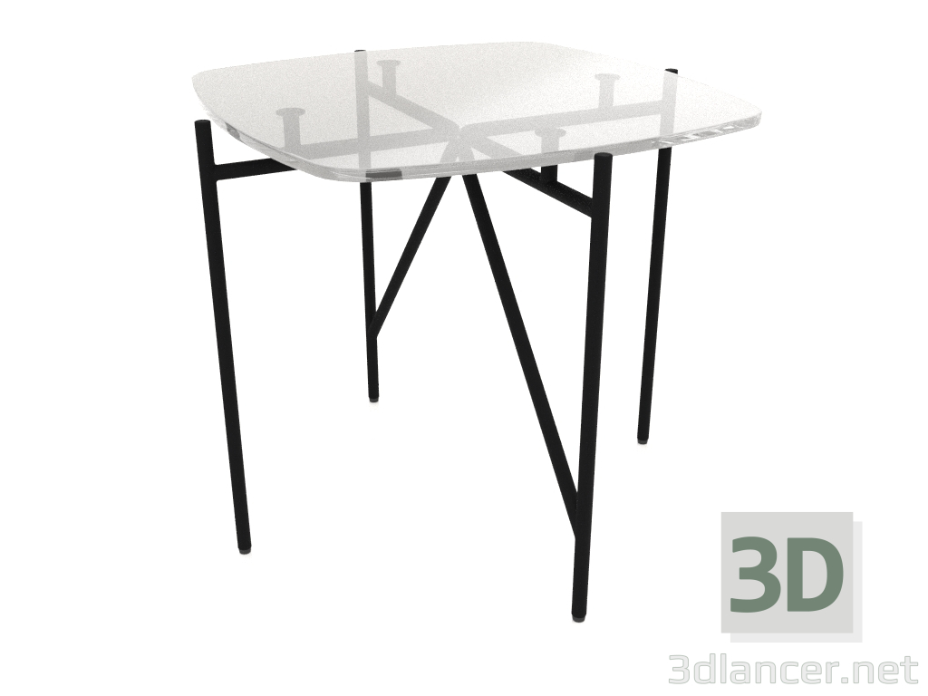 modèle 3D Table basse 50x50 avec plateau en verre - preview