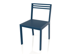 Chaise de salle à manger (gris bleu)