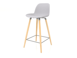 Tabouret semi-bar Albert Kuip 65 cm (Gris clair)