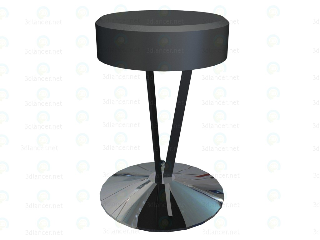 3d model Low Stool backless - preview