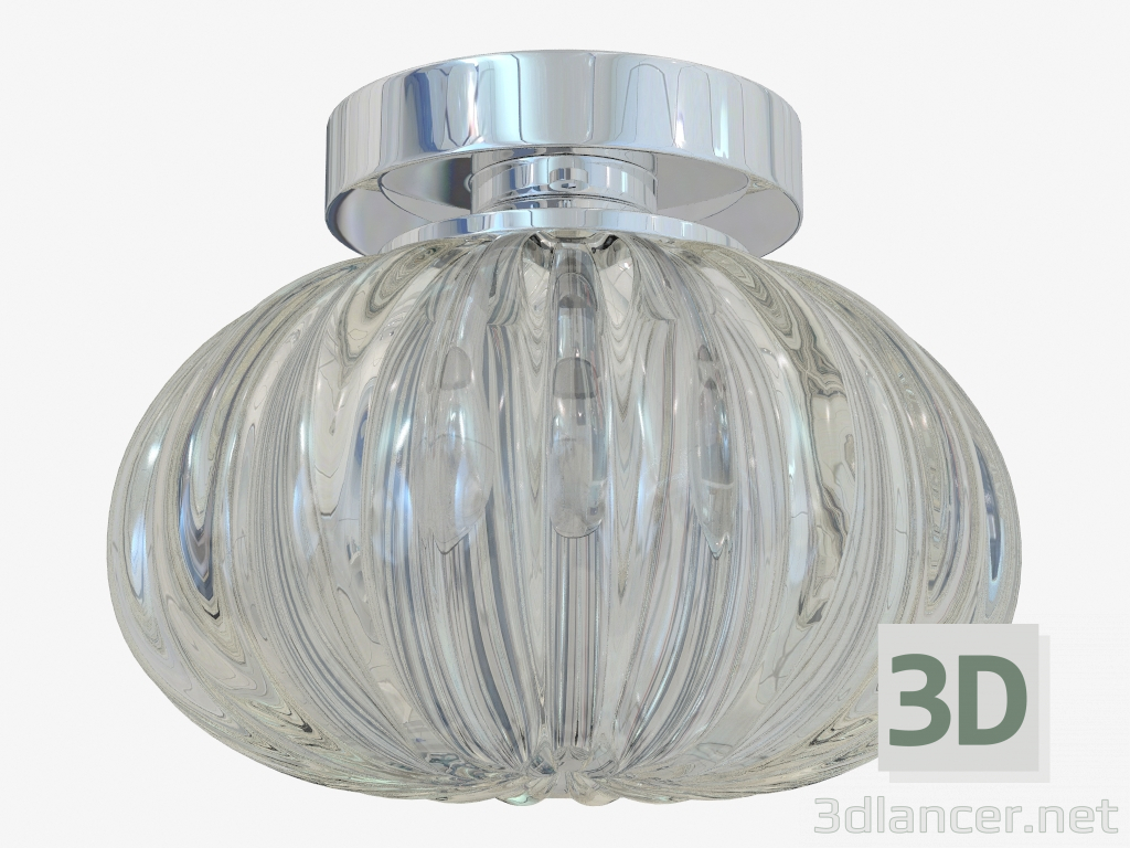 3d model vidrio luminaria de techo (C110243 1amber) - vista previa