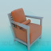 3d модель Кресло с валиком – превью