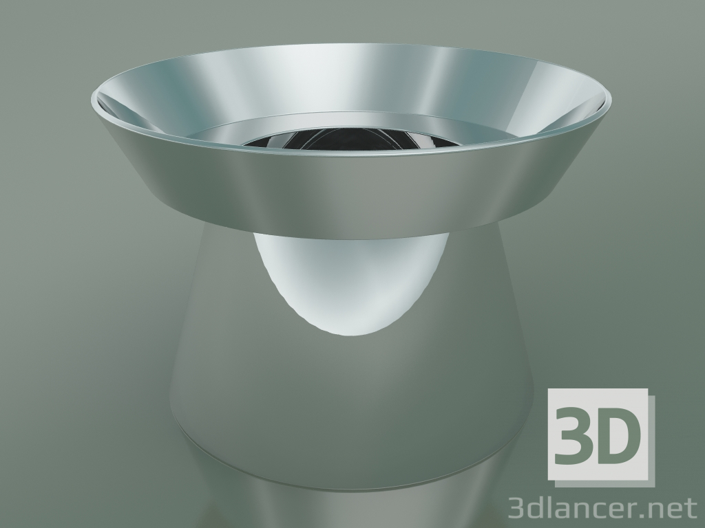 modello 3D Vaso Giravolta - Con vaso (Platino) - anteprima