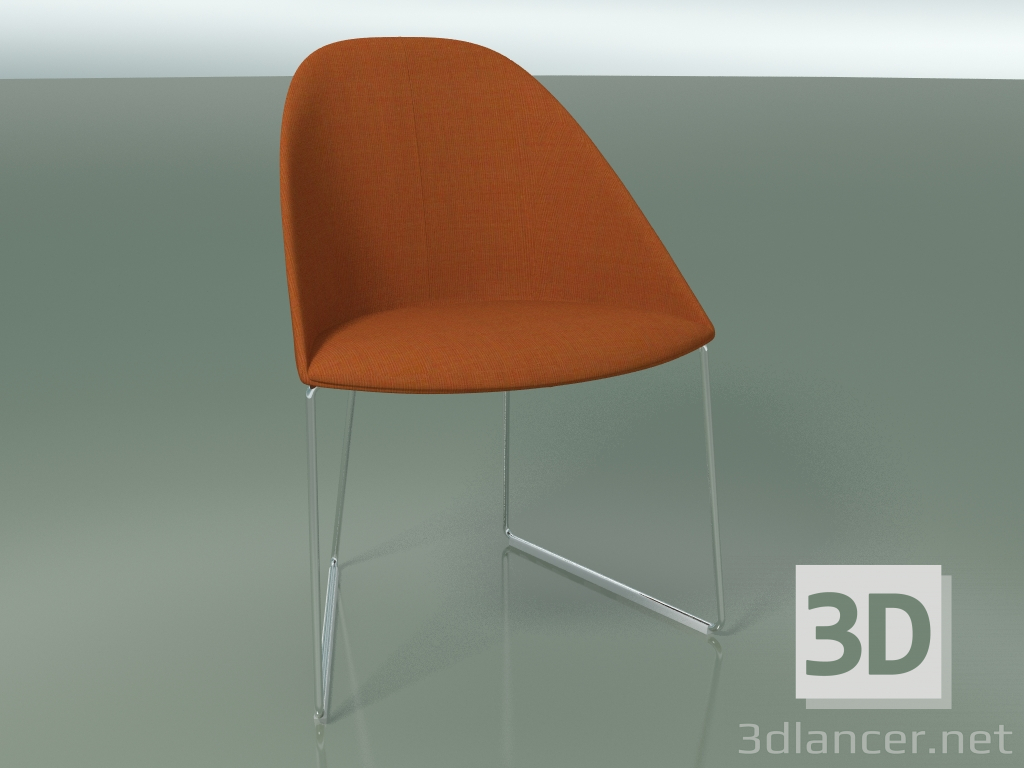 modèle 3D Chaise 2211 (sur skid, CRO, avec rembourrage) - preview