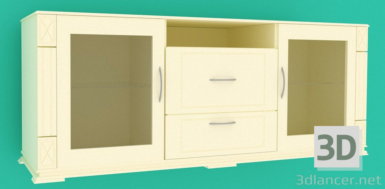 3d model TV cabinet-sideboard - preview 3d model TV cabinet-sideboard - preview