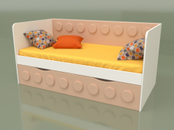 Sofá cama infantil com 1 gaveta (Gengibre)