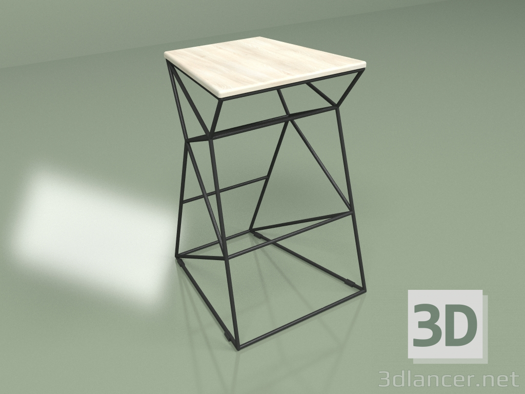 3d model Bar stool SUPPOR 650 (washed ash) - preview