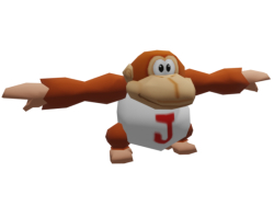Donkey Kong Junior Nintendo 64 style game-ready Low-poly
