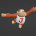 3d Donkey Kong Junior Готов к игре в стиле Nintendo 64 Низкополигональная модель купить - ракурс