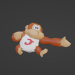 3d Donkey Kong Junior Готов к игре в стиле Nintendo 64 Низкополигональная модель купить - ракурс