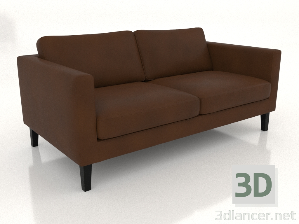 modèle 3D Canapé 2 places (cuir) - preview