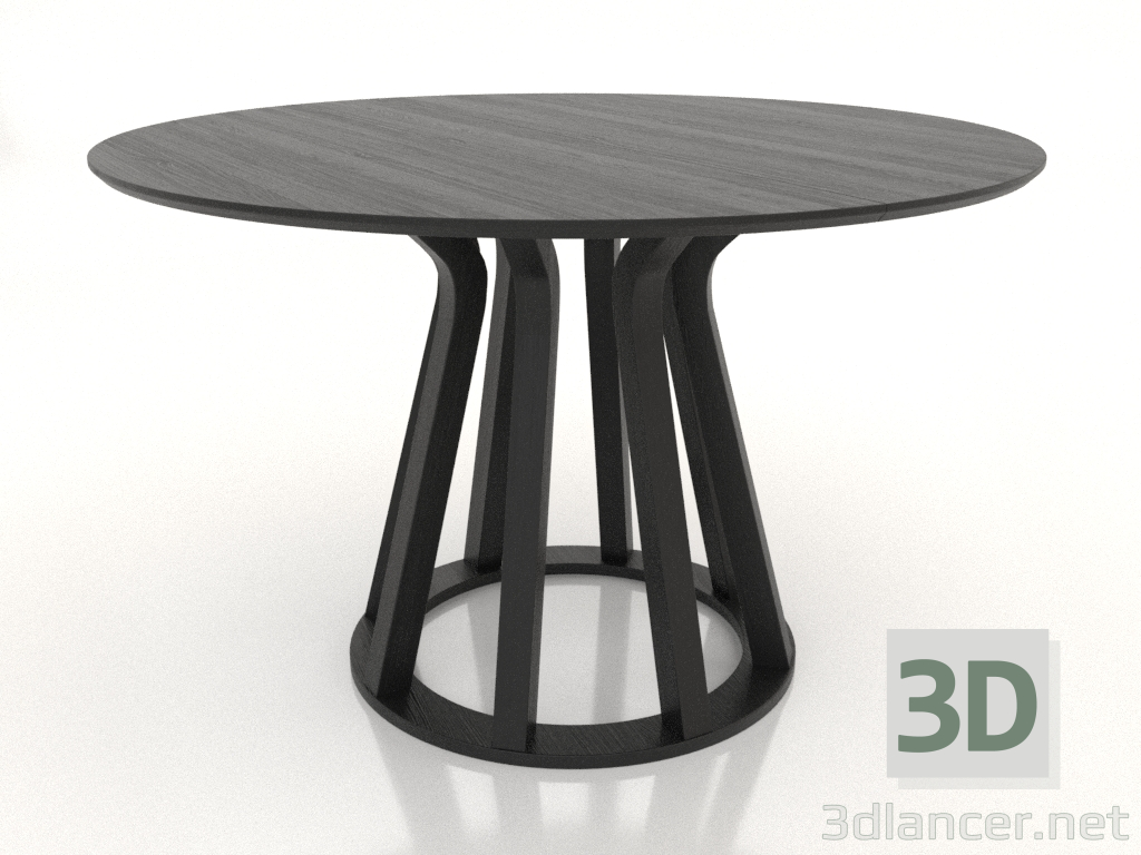 3D modeli Yemek masası Ø 1200 mm (siyah RAL 9005) - önizleme