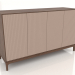 Modelo 3d Móvel de TV FARGO com fachadas fresadas 1600x500x950 mm (bege, carvalho tabaco, opção 4) - preview